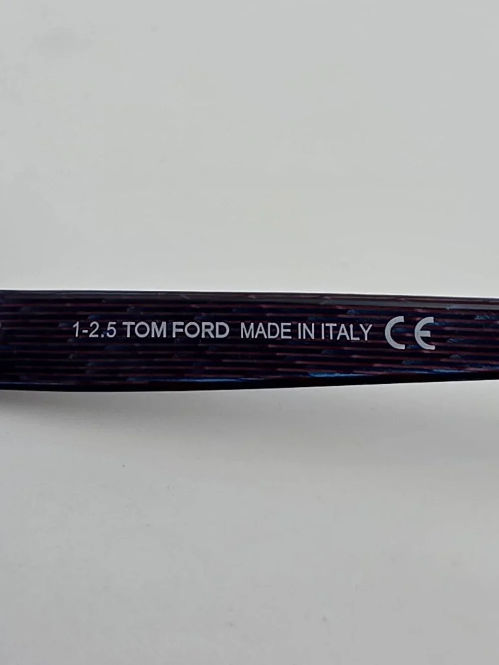 Tom Ford TF5317 005 Black Iridescent Chalkstripe Cat Eye Eyeglasses Frame w Case